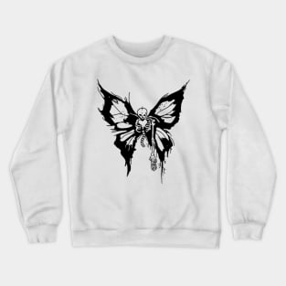 skeleton butterfly sticker Crewneck Sweatshirt